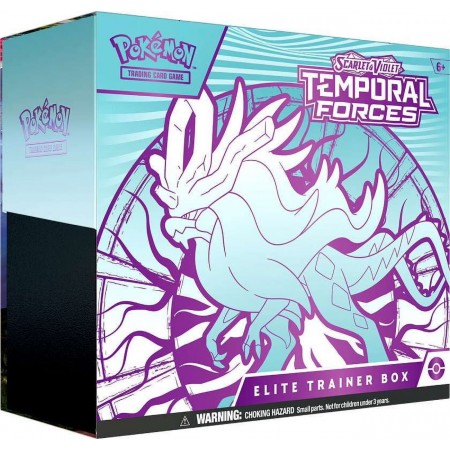Pokemon Scarlet & Violet Temporal Forces (Walking Wake) Elite Trainer Box rinkinys (Anglų k.)